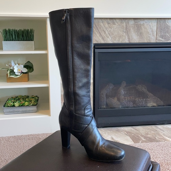 Gorgeous Cole Haan Nike Air leather heeled boots - Picture 1 of 15